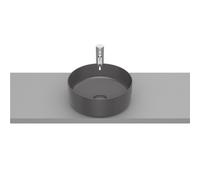 Inspira round vasque à poser en fineceramic sans trop-plein 37x37 onyx - ROCA A327523640