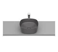 Inspira soft vasque à poser sans trop plein en fineceramic 37x37 onyx - ROCA A327502640