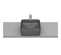 Inspira square vasque à poser en fineceramic sans trop-plein 37x37 onyx - ROCA A327532640