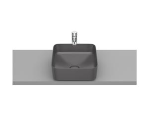 Inspira square vasque à poser en fineceramic sans trop-plein 37x37 onyx - ROCA A327532640