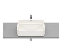 Inspira square vasque à poser en fineceramic sans trop-plein 37x50 beige - ROCA A327530650