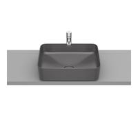 Inspira square vasque à poser en fineceramic sans trop-plein 37x50 onyx - ROCA A327530640