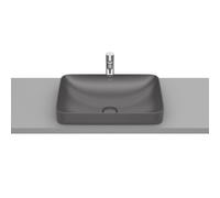 Inspira square vasque semi-encastrée en fineceramic sans trop-plein 550x370 onyx - ROCA A327534640