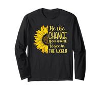 Inspirant Soyez Le Changement Que Vous désirez, Tournesol Manche Longue