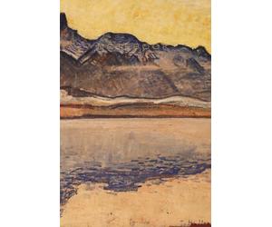 Inspiration by Great Masters - Ferdinand Hodler Notebook: Lake Thun and the Stockhorn Mountains (c. 1913): Daily Planner · Goals, To-Dos & Notes · 6×9 inch (A5) · 64 Pages