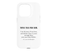 Inspiration catholique de Saint Louis de Montfort Coque pour iPhone 15 Pro