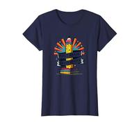 Inspiration de Chef d'équipe de 1ère année pour Enseignants T-Shirt, Femme, Bleu Marine, 3XL