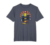 Inspiration de Chef d'équipe de 1ère année pour Enseignants T-Shirt, Homme Grandes Tailles, Bleu Chiné, 4X Tall