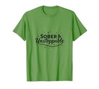 Inspiration de rétablissement Sobre et imparable sans dépendance T-Shirt, Homme, Herbe, L