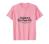 Inspiration de rétablissement Sobre et imparable sans dépendance T-Shirt, Homme, Rose, 3XL