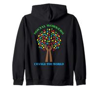 Inspiration des Travailleurs Sociaux pour Changer Le Monde Sweat à Capuche