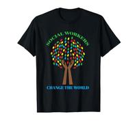 Inspiration des Travailleurs Sociaux pour Changer Le Monde T-Shirt Graphique avec Valeur