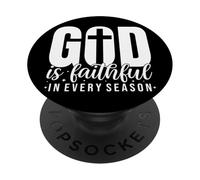 Inspiration God is Faithful in Every Season PopSockets PopGrip Adhésif