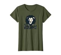 Inspiration Lion Be Brave T-Shirt, Femme, Olive, S