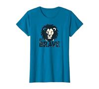 Inspiration Lion Be Brave T-Shirt, Femme, Saphir, XS