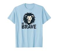 Inspiration Lion Be Brave T-Shirt, Homme, Bleu Céleste, S