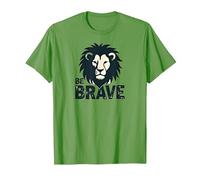 Inspiration Lion Be Brave T-Shirt, Homme, Herbe, S
