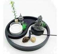 Inspirational Gifting Kit de jardin Bouddha - 20 cm de diamètre - Kit de jardin japonais avec tous les accessoires
