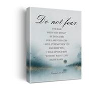 Inspirational Isaiah 41:10 Bible Verse Wall Art, Do Not Fear Christian Quote Poster, Uplifting Scripture Print for Home Office Church Decor (Unframed,12x18inch(30x45cm))