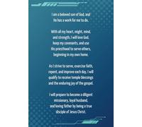 Inspirational Notebook: LDS Young Men’s Theme | Modern Geometric Shapes, Lines, and Dots | Blue, Teal, White | 100 pages college ruled | 6 X 9 | For teens, adults, children