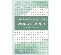 Inspirational Quotes Word Search: 50+ Challenges to Boost Your Mood & Mind | Easy to Read Print | 6x9 Inch