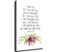 Inspirational Scripture Poster Isaiah 41 10 Fear Not For I Am With You Christian Wall Art(Unframed,12x18inch(30x45cm))