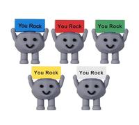 Inspirational Stones Set, Miniature Decorative Pebbles, Motivational Words Rocks, Uplifting Desk Decor, Gift-Ready Keepsake for, Classroom, Coworkers, Friends, Family