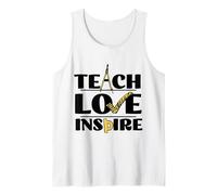 Inspirational Teach Love Inspire Back to School Math Teacher Débardeur