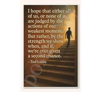Inspirational Team Quote Poster Judged By Our Strongest Moments Motivational Canvas Decor(Unframed,16x24inch(40x60cm))