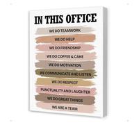 Inspirational Teamwork Poster Colorful Office Wall Art | Positive Motivation Decor for Workplace Office Decor(Magnetic,12x18inch(30x45cm))