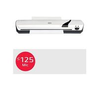 GBC, Plastifieuse Inspire+ A3, idéale pour le bureau et la maison, Temps de chauffe 4 minutes, pour pochettes de 75 à 125 microns, pochettes incluses, Blanc, 4410032