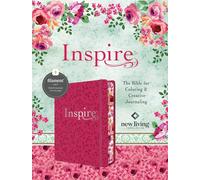 Inspire Bible: New Living Translation, Leatherlike, Pink Peony: the Bible for Coloring & Creative Journaling
