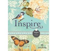 Inspire Bible Nlt: New Living Translation, Aquamarine, Leatherlike, Filament Enabled, the Bible for Coloring & Creative Journaling, With Ribbon Marker