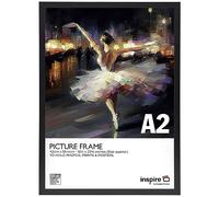 Inspire By Hampton CAMBRIDGE Cadre pour affiche en acrylique (sans verre) Noir Format A2 42 x 59 cm