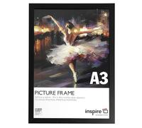 Inspire By Hampton CAMBRIDGE Cadre pour affiche en acrylique (sans verre) Noir Format A3 (29,7 x 42 cm)