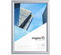 Inspire by Hampton IBH-SNAPA3S-1PK Cadre encliquetable argenté en acrylique (sans verre) A3 (30 x 42 cm)