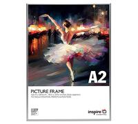 Inspire By Hampton IBHPAAFA2BX-PK1 Cadre en aluminium argenté A2 (42 x 59 cm)