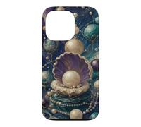 Inspiré de l'astrologie du Pearl Planet Cluster Coque pour iPhone 13 Pro