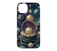 Inspiré de l'astrologie du Pearl Planet Cluster Coque pour iPhone 14 Plus