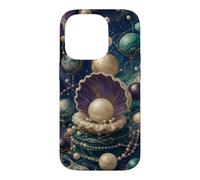 Inspiré de l'astrologie du Pearl Planet Cluster Coque pour iPhone 14 Pro