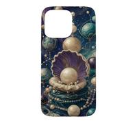 Inspiré de l'astrologie du Pearl Planet Cluster Coque pour iPhone 15 Pro Max