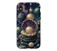 Inspiré de l'astrologie du Pearl Planet Cluster Coque pour iPhone X/XS