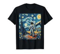 Inspiré de Van Gogh - Explorateur Spatial Cosmique - Astronaute Dreamer T-Shirt Graphique avec Valeur
