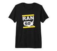 Inspiré des Coureurs de Marathon RAN 50 States Twenty 6 Points 2 T-Shirt Haut de Gamme