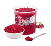 INSPIRE FOOD Bubble Tea Perles Cerise | Bubble tea, perle de tapioca pour bubble tea | 100% vegan et sans gluten, sans colorant artificiel, 3.2 kg