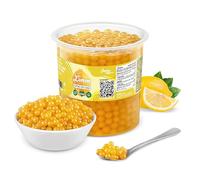 INSPIRE FOOD Bubble Tea Perles Citron | Bubble tea, perle de tapioca pour bubble tea | 100% vegan et sans gluten, sans colorant artificiel, 3,2 kg