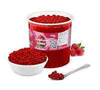 INSPIRE FOOD Bubble Tea Perles Framboise | Bubble tea, perle de tapioca pour bubble tea | 100% vegan et sans gluten, sans colorant artificiel, 3,2 kg