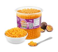 INSPIRE FOOD Bubble Tea Perles Fruit de la Passion | Bubble tea, perle de tapioca pour bubble tea | 100% vegan et sans gluten, sans colorant artificiel, 3.2 kg