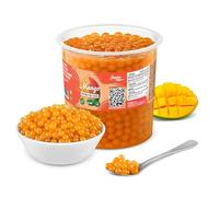 INSPIRE FOOD Bubble Tea Perles Mangue | Bubble tea, perle de tapioca pour bubble tea | 100% vegan et sans gluten, sans colorant artificiel, 3.2 kg