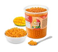 INSPIRE FOOD Bubble Tea Perles Mangue | Bubble tea, perle de tapioca pour bubble tea | 100% vegan et sans gluten, sans colorant artificiel, 1 kg